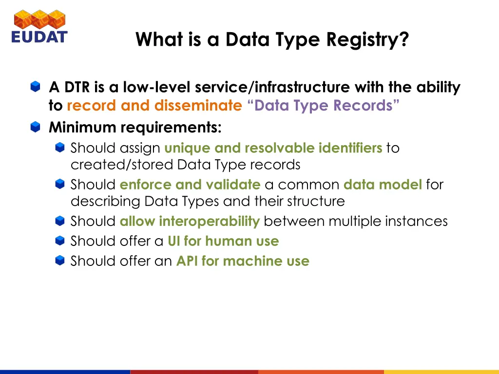 what is a data type registry 2