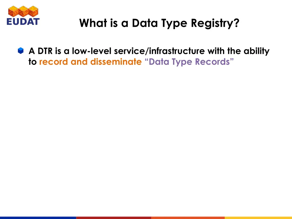 what is a data type registry