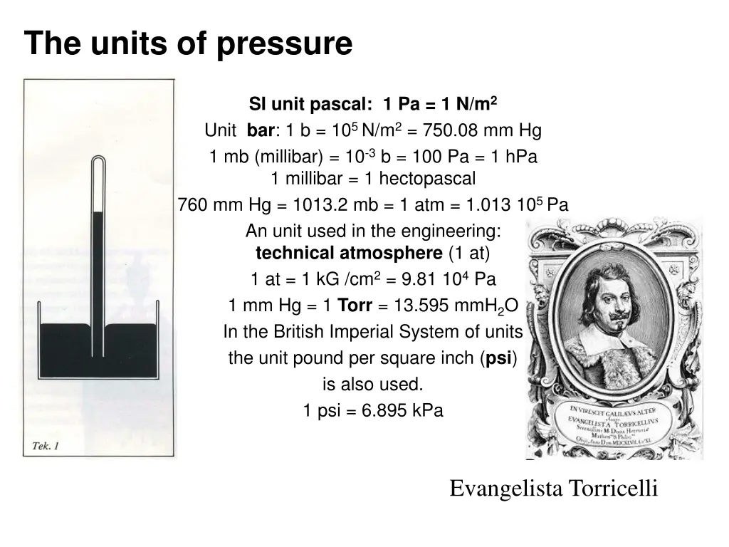 the units of pressure