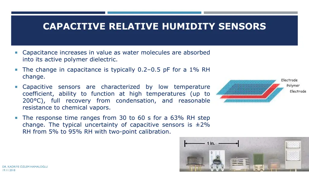 capacitive relative humidity sensors