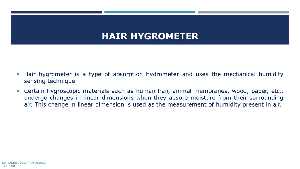 hair hygrometer