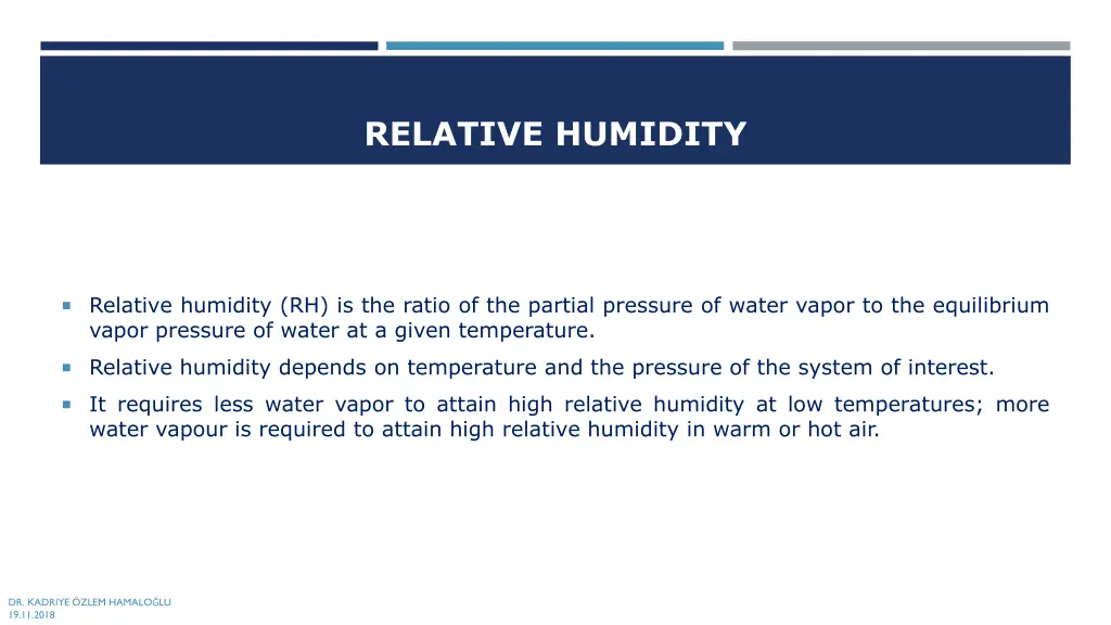 relative humidity