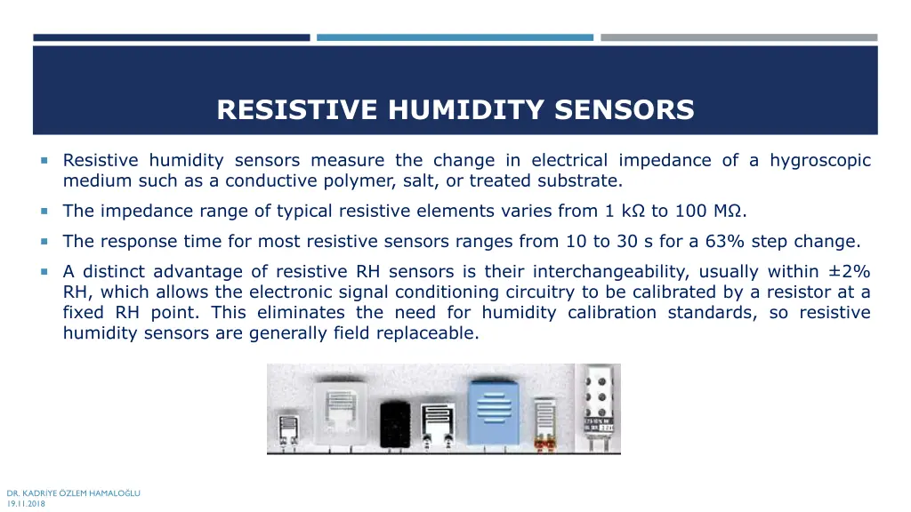 resistive humidity sensors