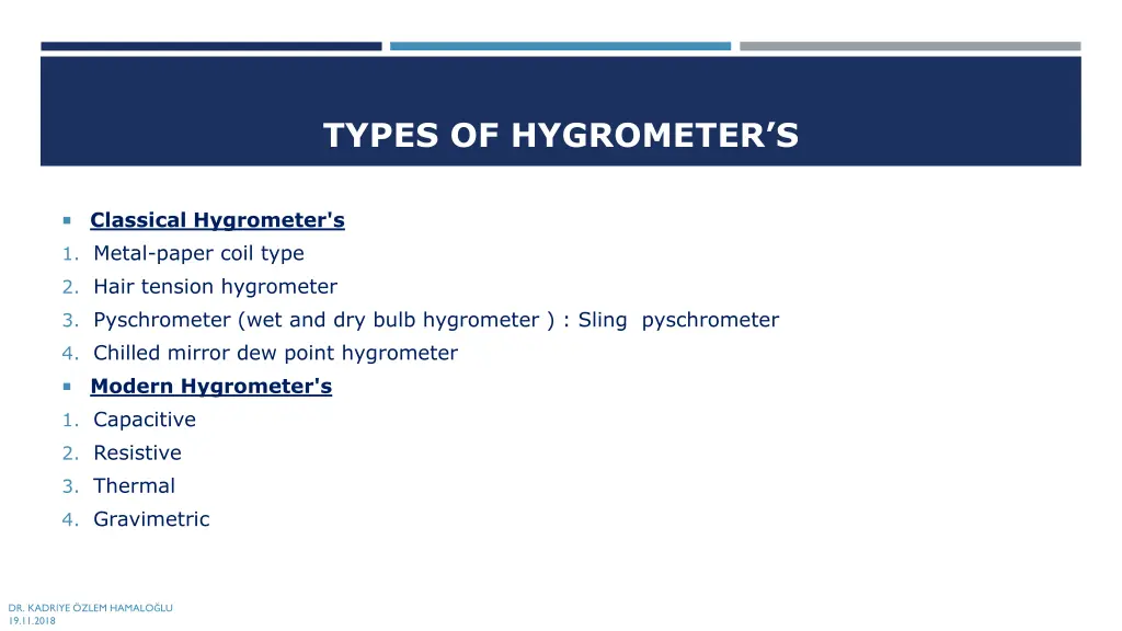 types of hygrometer s