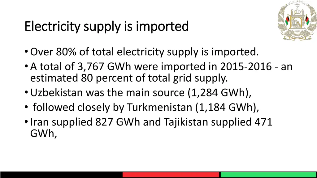 e electricity lectricity supply is