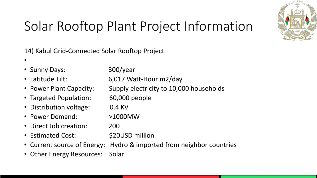 solar rooftop plant project information