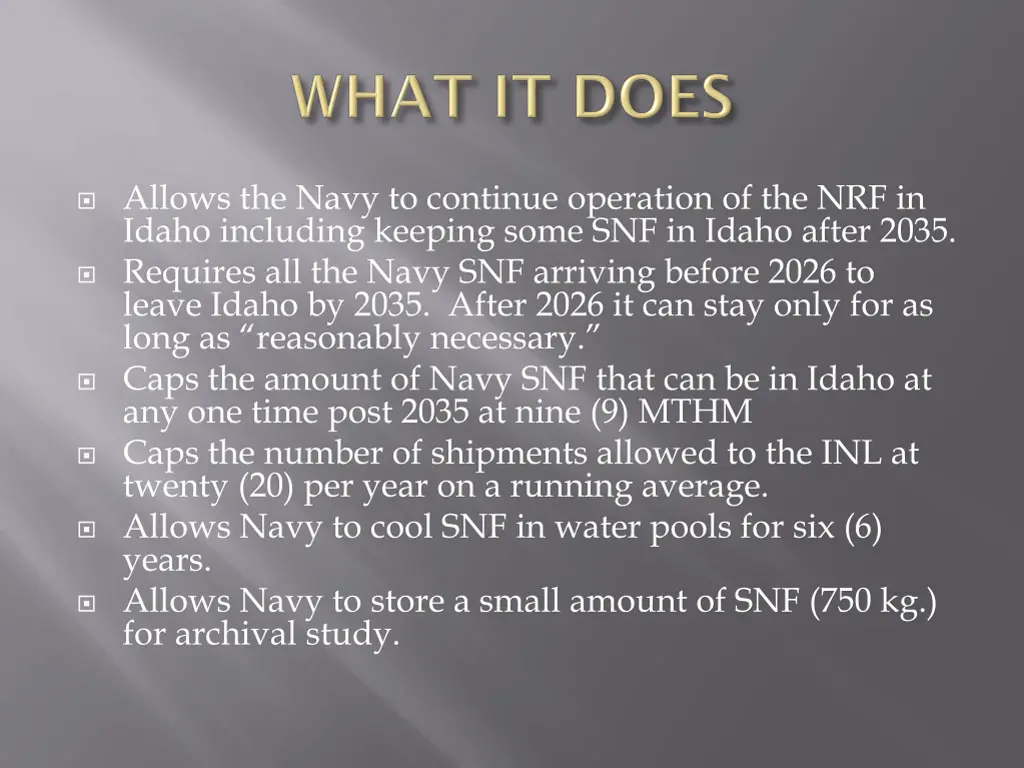 allows the navy to continue operation