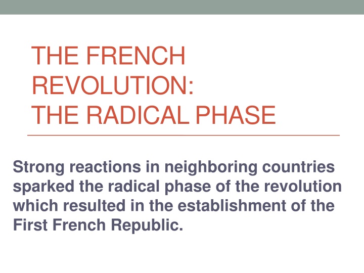 the french revolution the radical phase