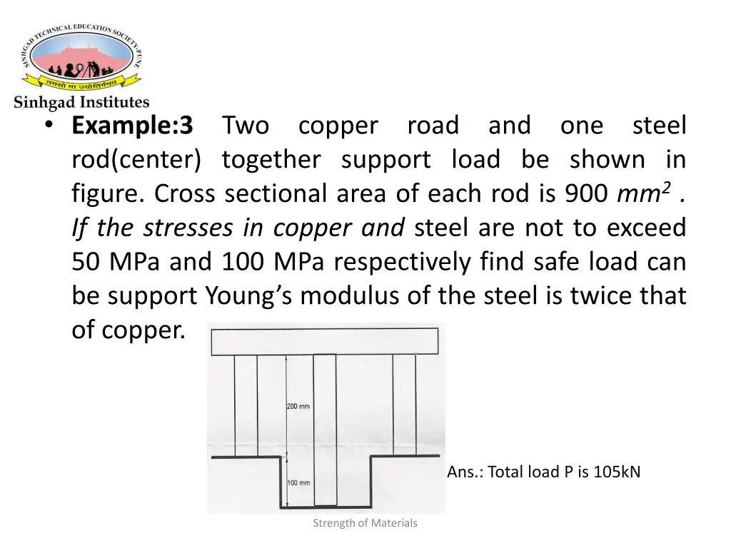 example 3 two copper road and one steel