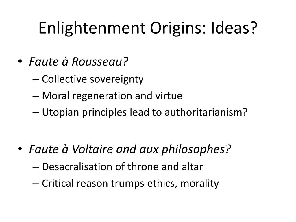 enlightenment origins ideas