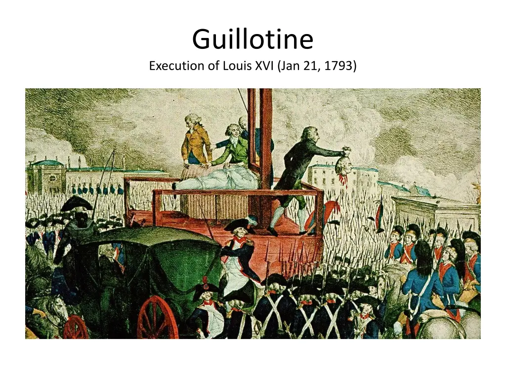 guillotine execution of louis xvi jan 21 1793