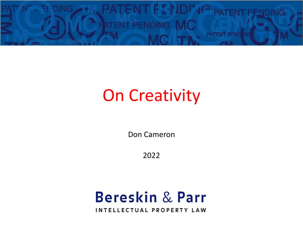 on creativity 1