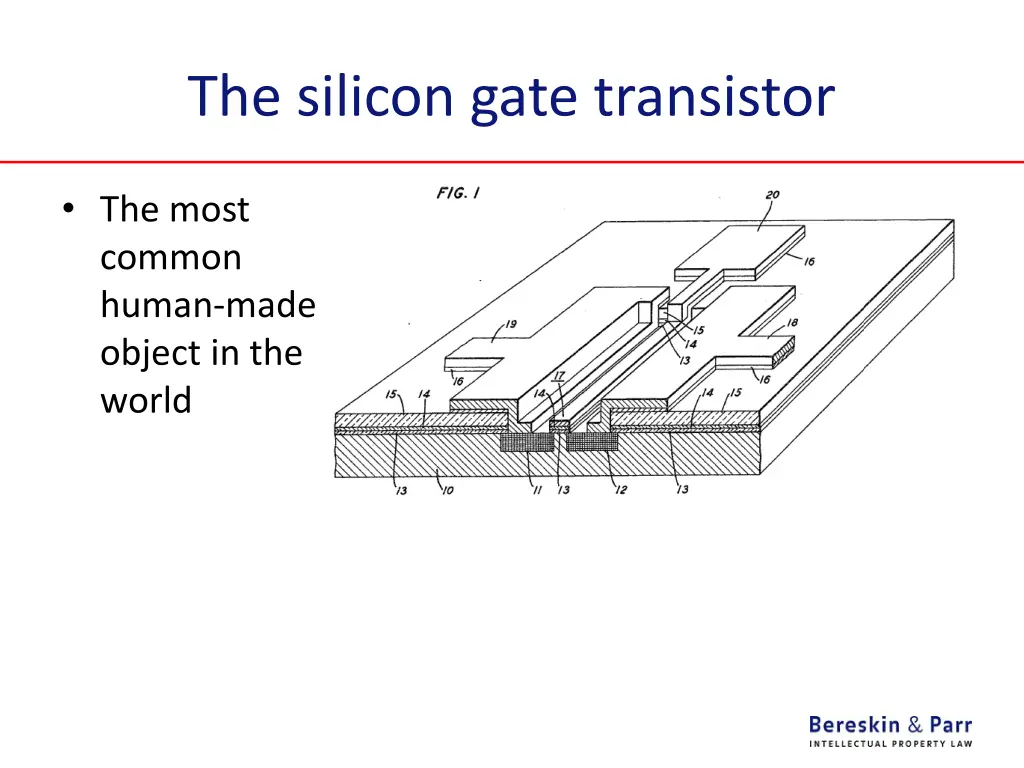 the silicon gate transistor