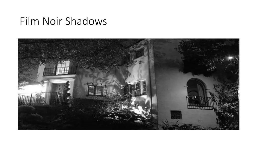 film noir shadows