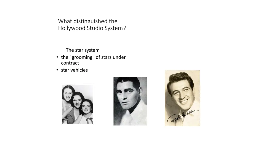 what distinguished the hollywood studio system 3