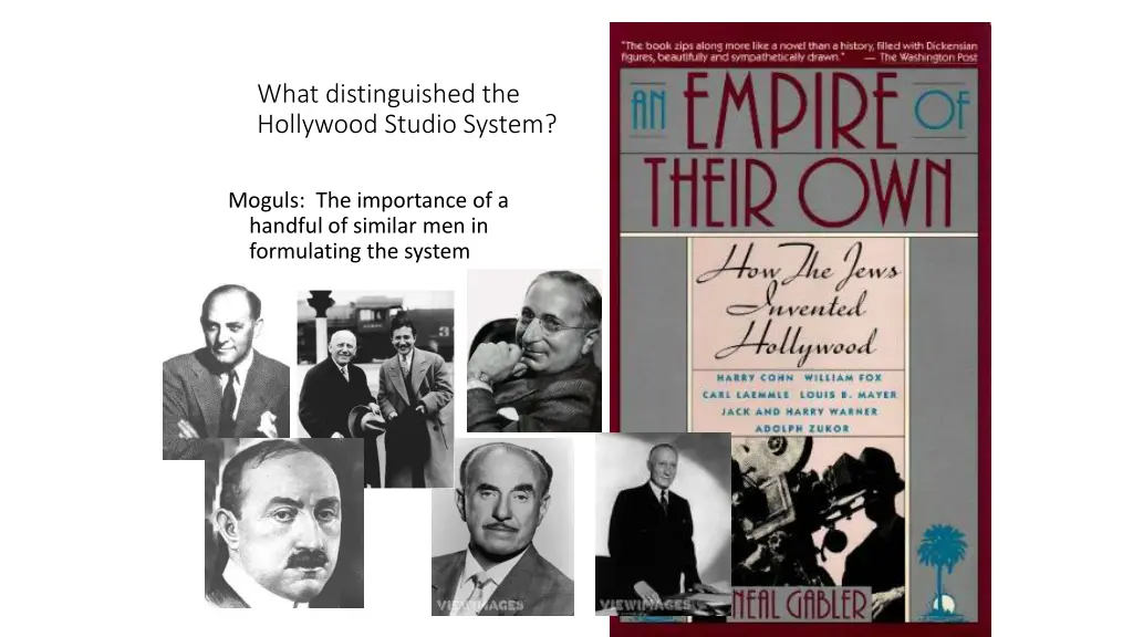 what distinguished the hollywood studio system