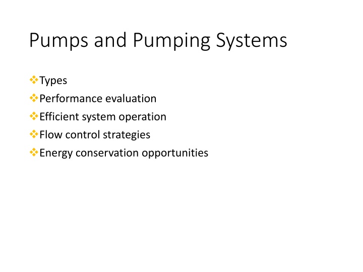 pumps and pumping systems