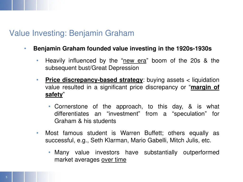 value investing benjamin graham