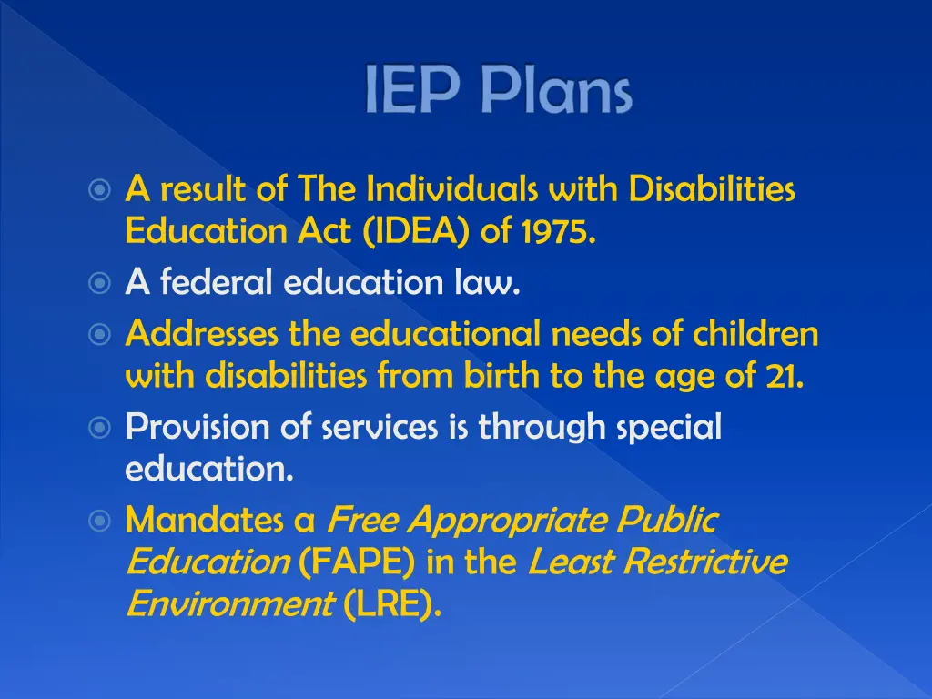 iep plans