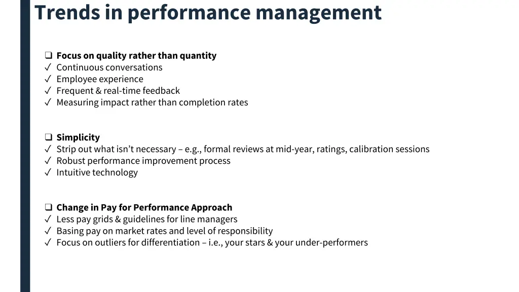 trends in performance management