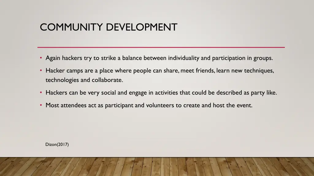 community development