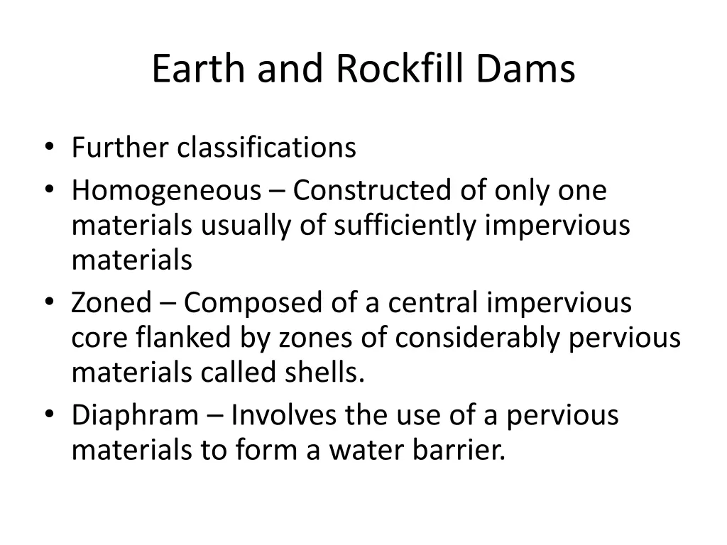 earth and rockfill dams