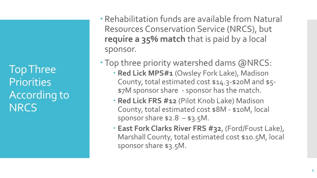 rehabilitation funds are available from natural