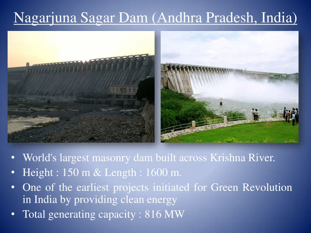 nagarjuna sagar dam andhra pradesh india