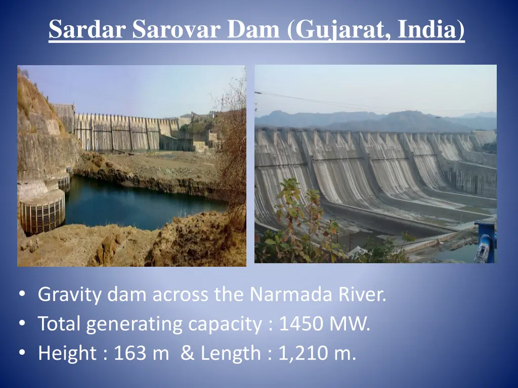 sardar sarovar dam gujarat india