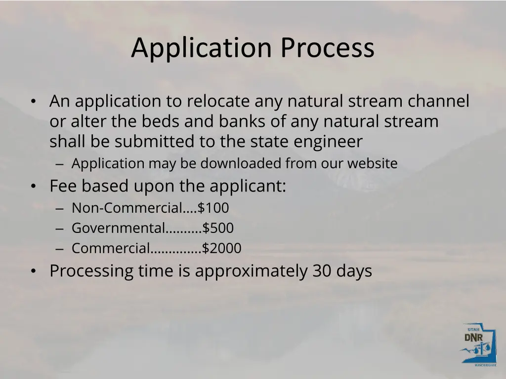 application process