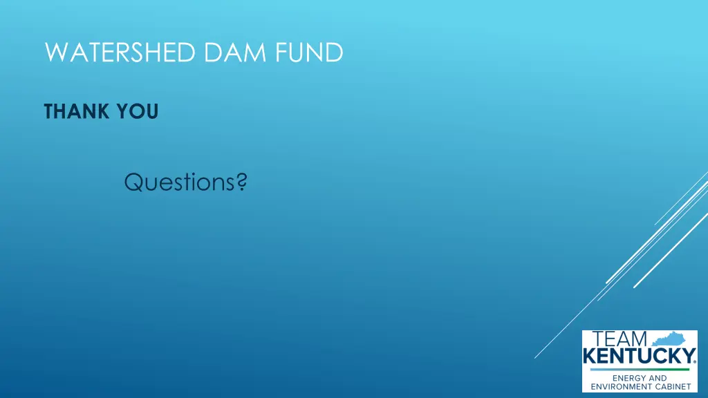 watershed dam fund 1