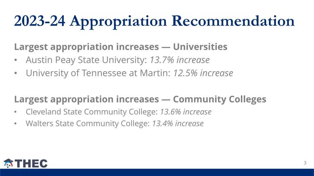 2023 24 appropriation recommendation 1