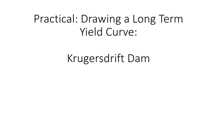 practical drawing a long term yield curve