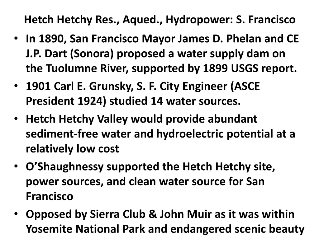 hetch hetchy res aqued hydropower s francisco