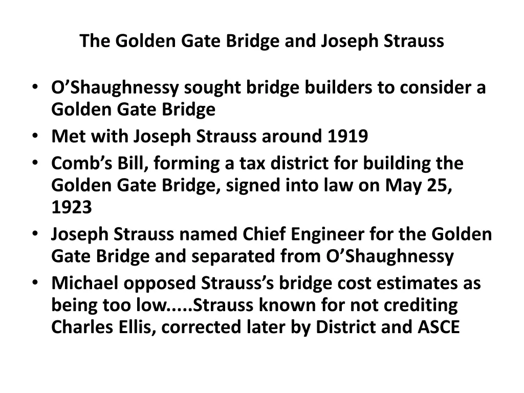 the golden gate bridge and joseph strauss