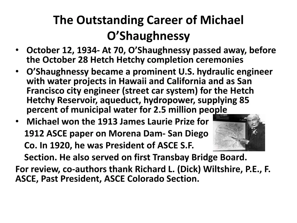 the outstanding career of michael o shaughnessy