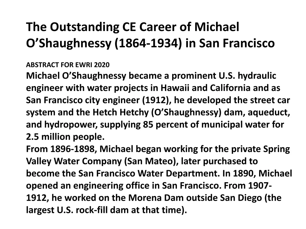 the outstanding ce career of michael 1