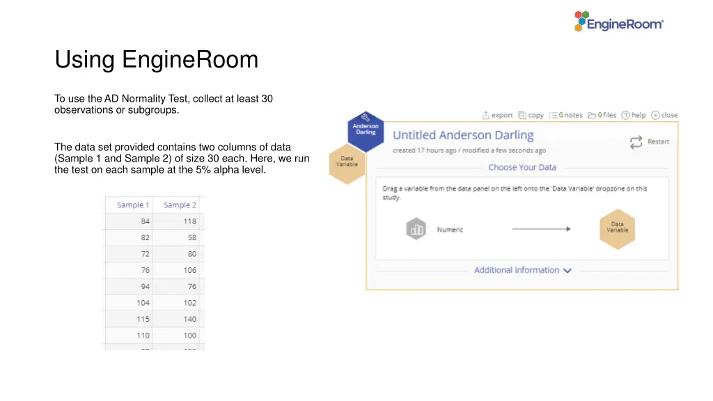 using engineroom 1