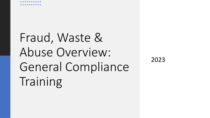 fraud waste abuse overview general compliance