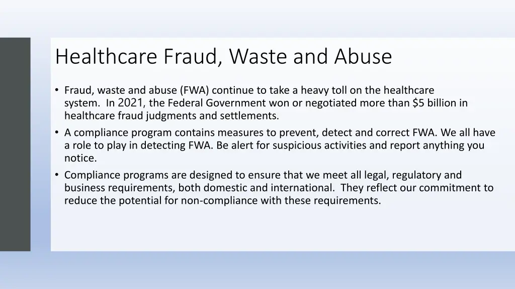 healthcare fraud waste and abuse