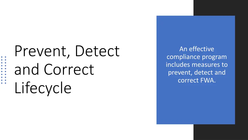 prevent detect and correct lifecycle