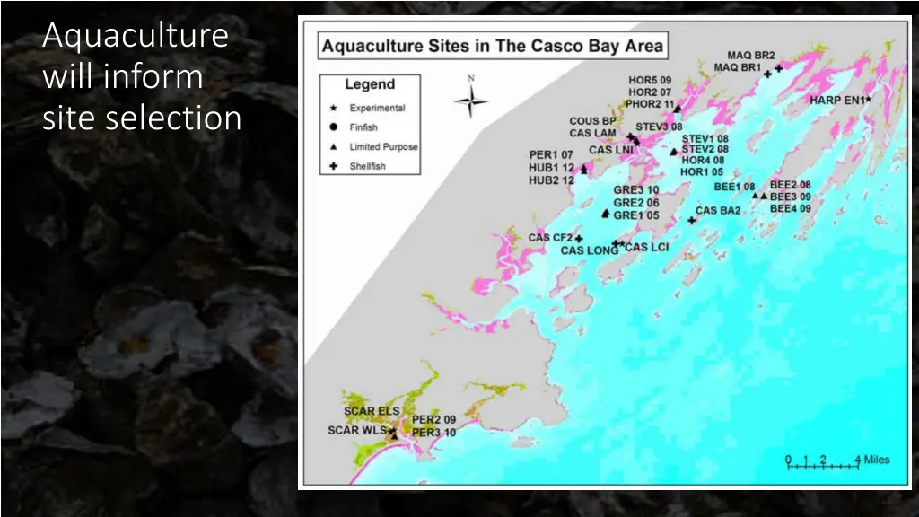 aquaculture will inform site selection