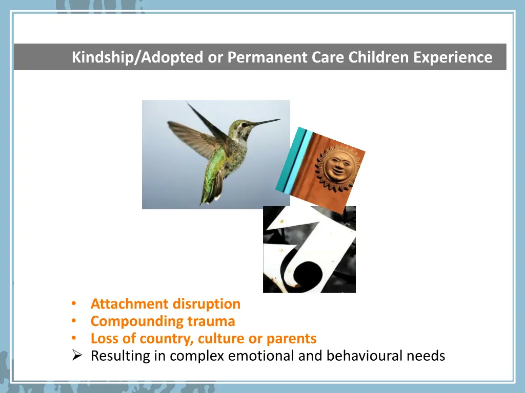 kindship adopted or permanent care children