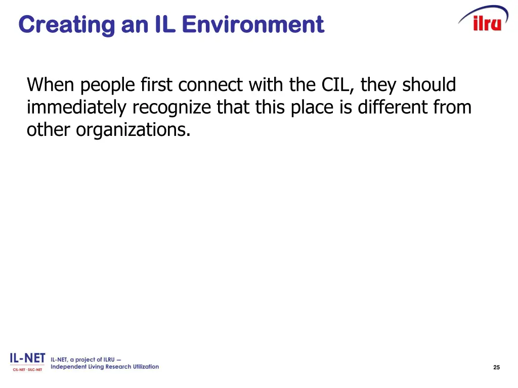 creating an il environment creating