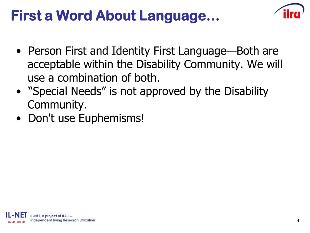 first a word about language first a word about