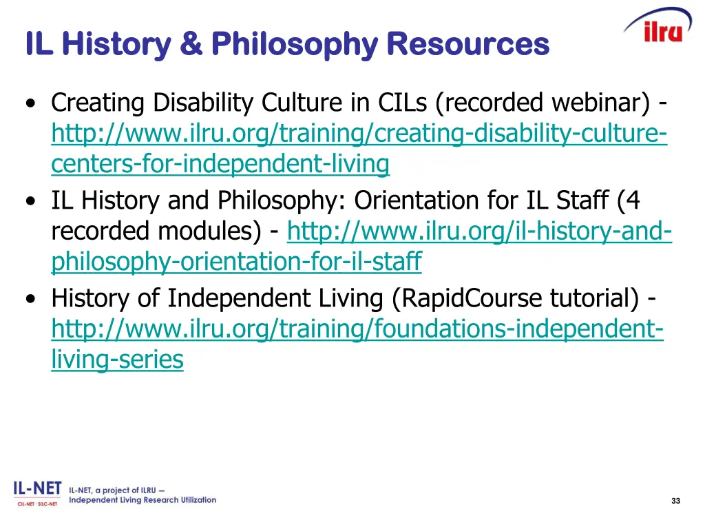 il history philosophy resources il history