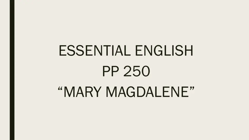 essential english pp 250 mary magdalene