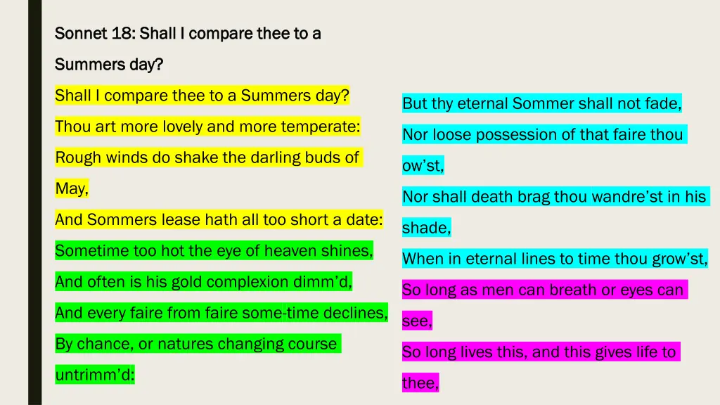 sonnet 18 shall i compare thee to a sonnet 1