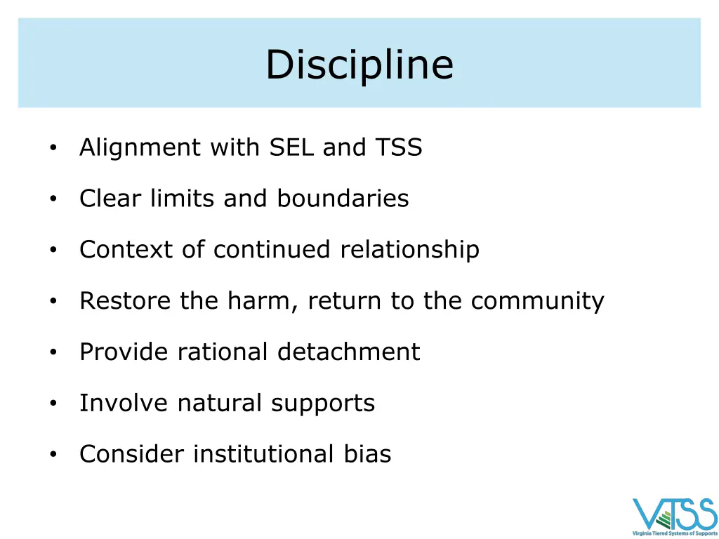 discipline