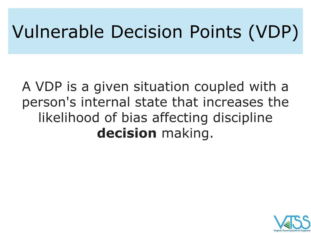 vulnerable decision points vdp